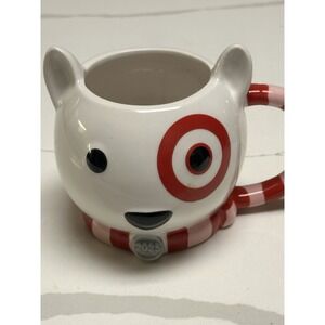 NWT 18oz Target Bullseye Mug - Red & White Christmas Dog with Scarf Wondershop